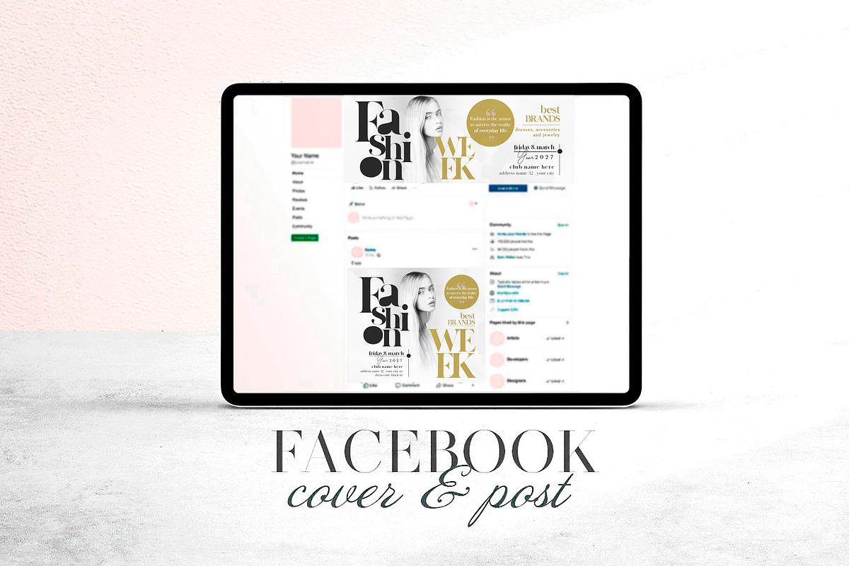 Fashion Week Social Media Pack, a Social Media Template by Touringxx Creative Studio (Photo 4 of 8)