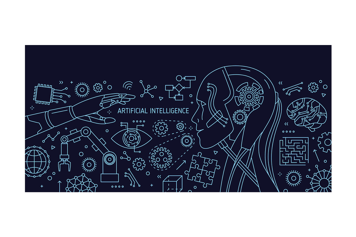 Artificial intelligence banners, a Technology Illustration by Good Studio (Photo 3 of 8)