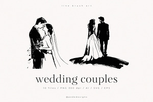 Wedding Couples, a Person Illustration by PeDe Designs