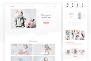 Kiddo - Kid Store HTML Web Template, a HTML Template by TemplatesJungle (Thumbnail 1 of 3)