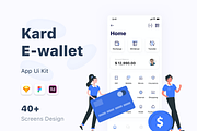 Kard | e-Wallet Finance App M Ui Kit, an App Template by Capi Product (Thumbnail 1 of 11)