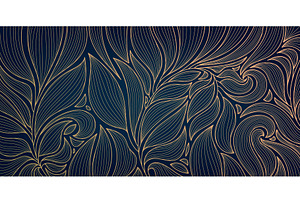 Art Deco Leaves Patterns