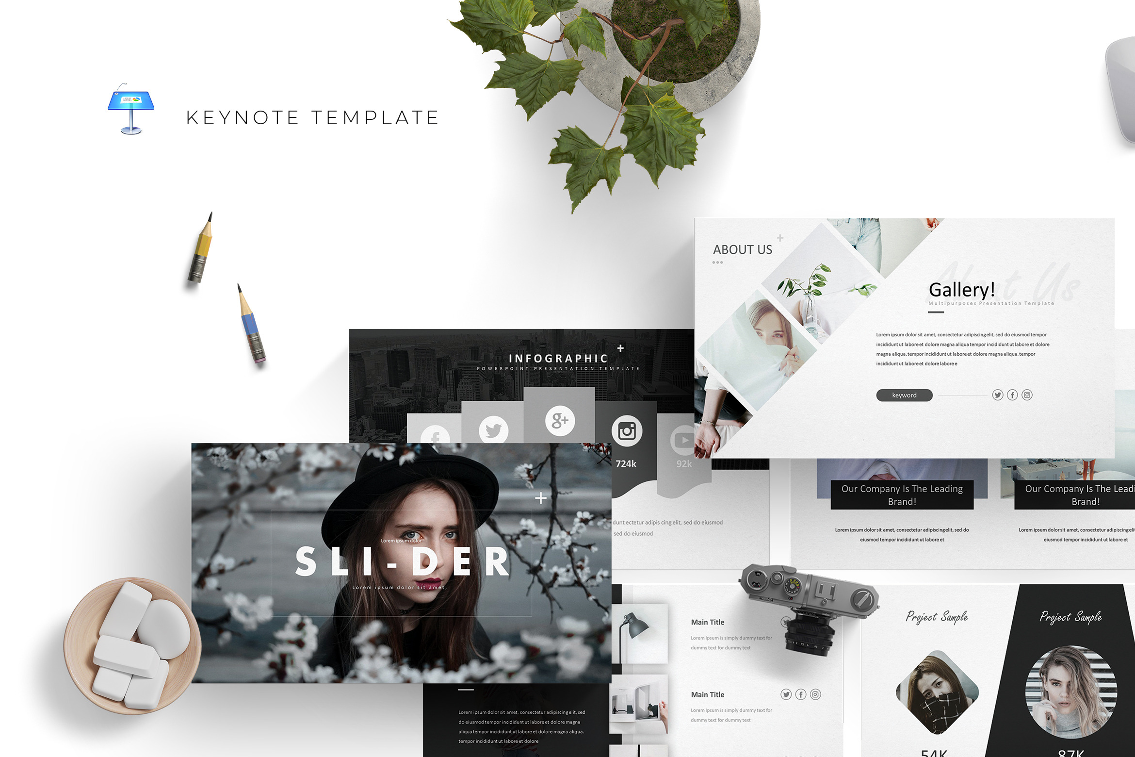 Slider - Keynote Template, a Presentation Template by AQR Studio