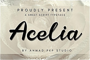 Acelia Font Script, a Script Font by Ahmad Pkp Studio (Thumbnail 1 of 5)