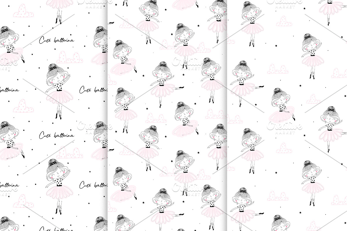 Cute Ballerinas!, a Graphic by Irene_Boiko_ART (Photo 3 of 7)