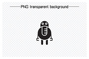 Cute Robot Icons, a Solid Icon by Designfour (Thumbnail 4 of 7)