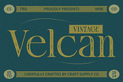 Velcan Vintage, a Serif Font by Craft Supply Co. (Thumbnail 1 of 8)