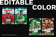 5 Football Poster Templates, a Flyer Template by Bornx Design (Thumbnail 6 of 8)