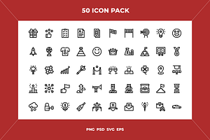 Success icons, an Outline Icon by Wencory