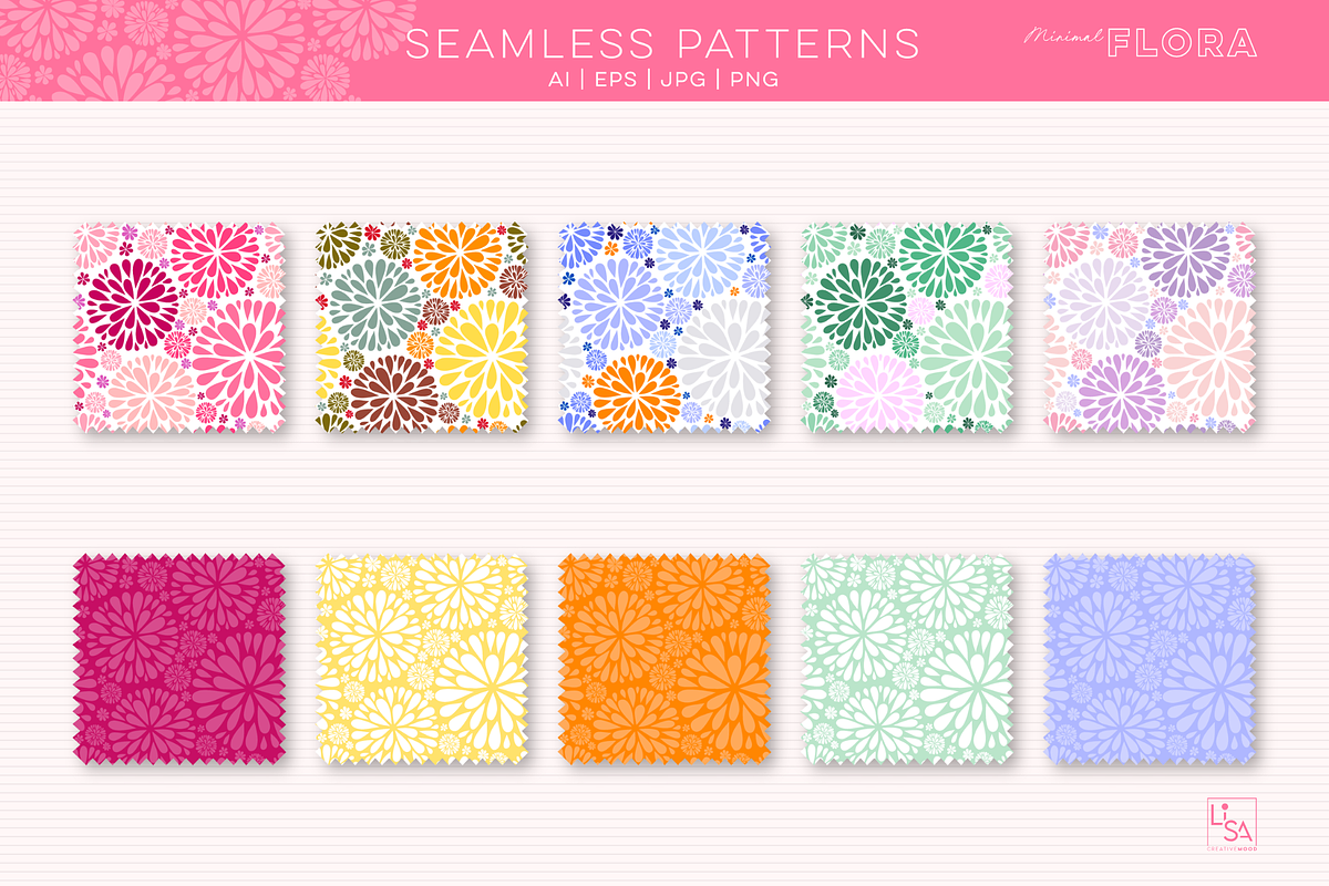 MINIMAL FLORA | Pattern Collection, a Pattern Graphic by LiSA Creative Mood (Photo 5 of 17)