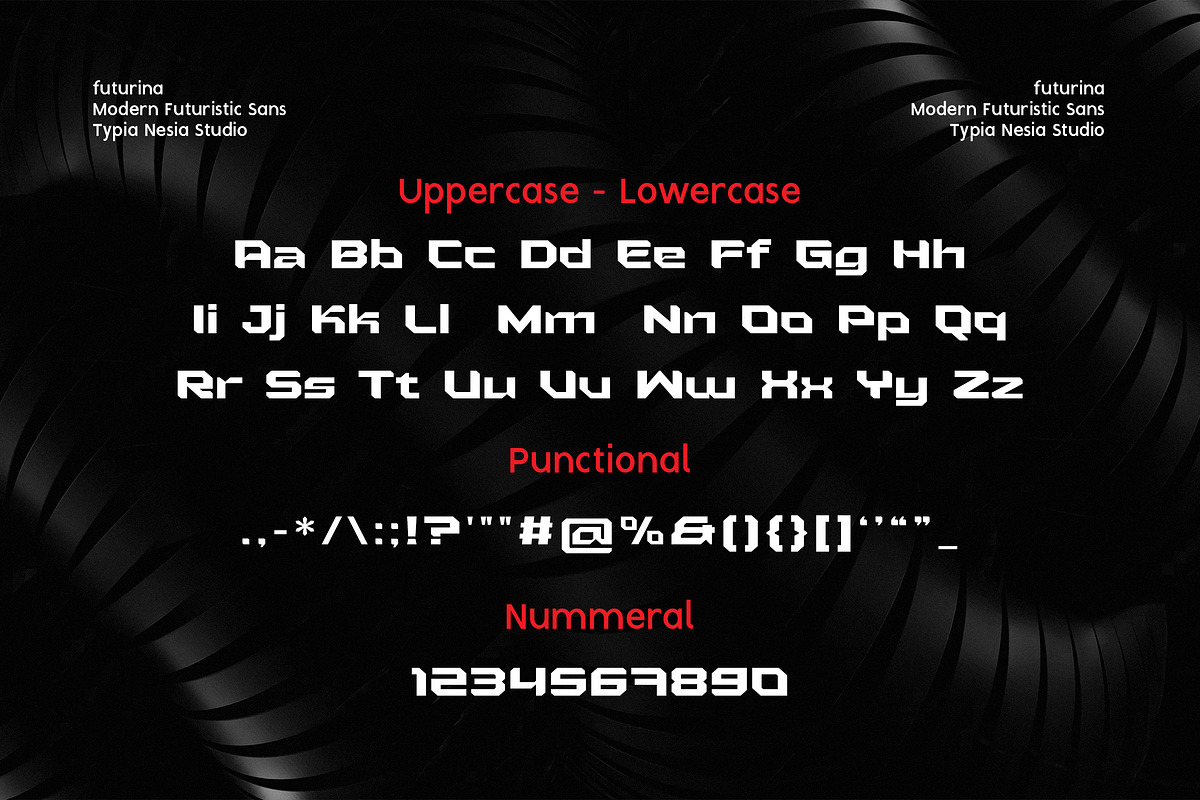 Futurina - Techno Sans, a Sans Serif Font by Typia Nesia (Photo 9 of 10)