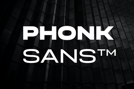 Phonk Sans  – extended sans serif, a Sans Serif Font by Slava Antipov