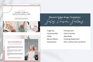 Showit Sales Landing Page Coach