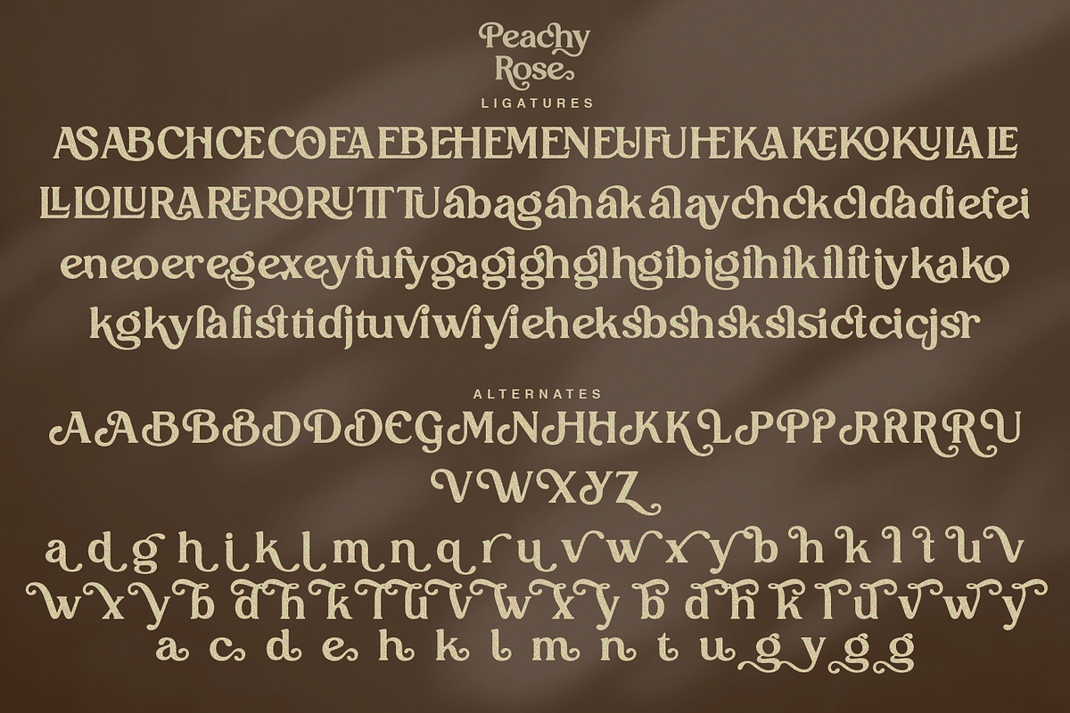 Peachy Rose - Bold Vintage Serif, a Serif Font by Pixesia Studio (Photo 11 of 11)