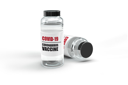 3D Render of Covid-19 Vaccine
