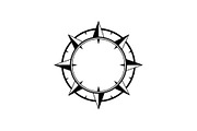 Vintage Compass Rose SVG Bundle, an Illustration by yasushie (Thumbnail 14 of 29)