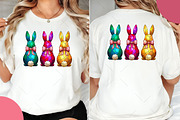 Stained Glass Easter Coquette Bunny, an Illustration by OK Design (Thumbnail 4 of 6)