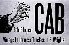 CAB Letterpress font