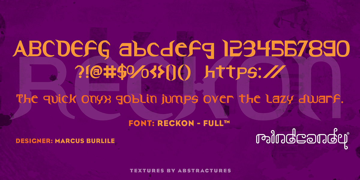 Reckon™, a Sans Serif Font by MINDCANDY (Photo 2 of 5)