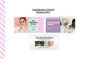 Pink Facebook Template Set for Canva, a Social Media Template by ltsdesigns (Thumbnail 4 of 6)