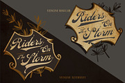 Veinline - Victorian Script, a Script Font by Burntilldead (Thumbnail 7 of 9)