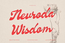 Nevroda Wisdom | Vintage Bold Script