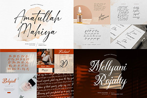 90% OFF! Elegant Script Font Bundle