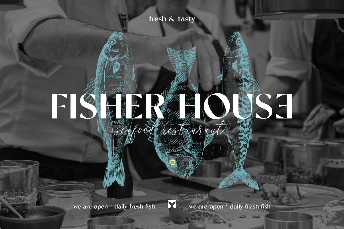 Most popular edible sea fishes, a Food Illustration by handsketched (Photo 9 of 14)
