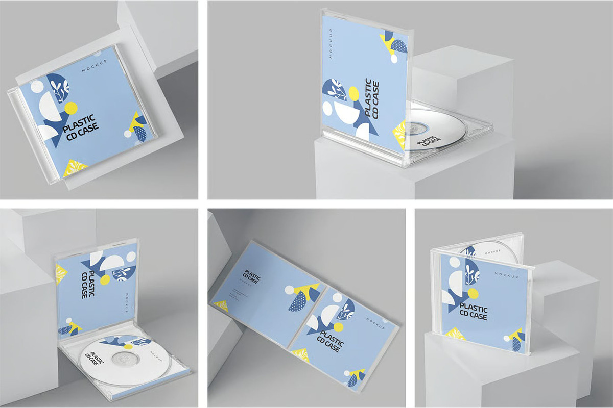 Plastic CD & Jewel Case Mockups, a Product Mockup by megostudi0 (Photo 1 of 7)