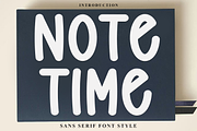 Note Time, a Script Font by FreshTypeINK (Thumbnail 1 of 7)