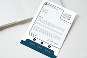 Modern Letterhead Template -CANVA, a Resume Template by iloveTemplate (Thumbnail 1 of 4)