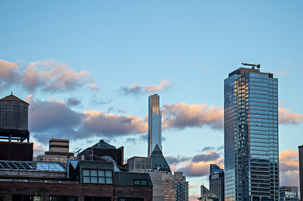 Sunset In Hudson Yards, NYC, Photo