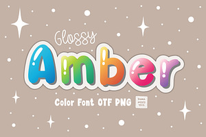 Glossy Amber OTF PNG