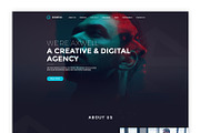 Axwell - Digital Agency PSD Template, a Websites & App Template by Spartak Vee (Thumbnail 4 of 10)