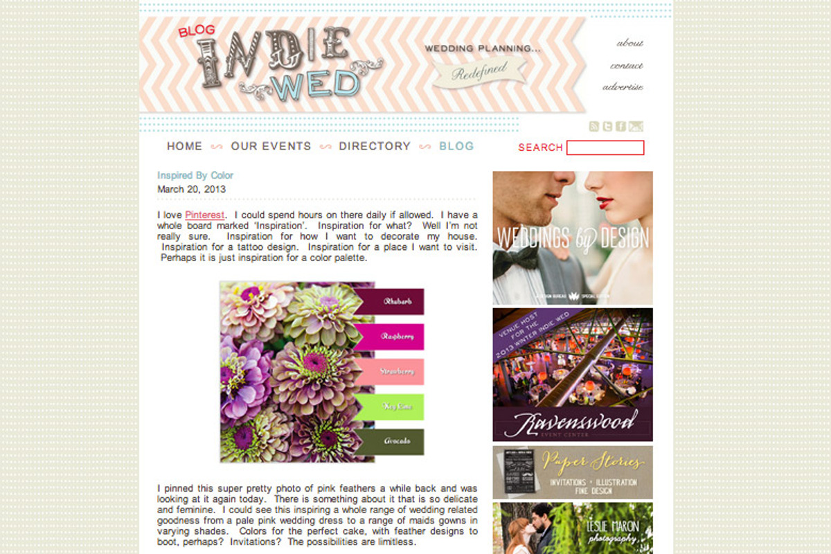 Flag Color Palette Layout for Blogs, a Websites & App Template by Horvatron (Photo 2 of 5)