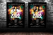 VIDA LOKA Poster, a Flyer Template by aigenart (Thumbnail 2 of 4)