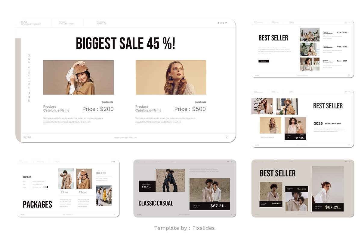 Product Catalogue PowerPoint, a Presentation Template by Pixslides (Photo 3 of 4)