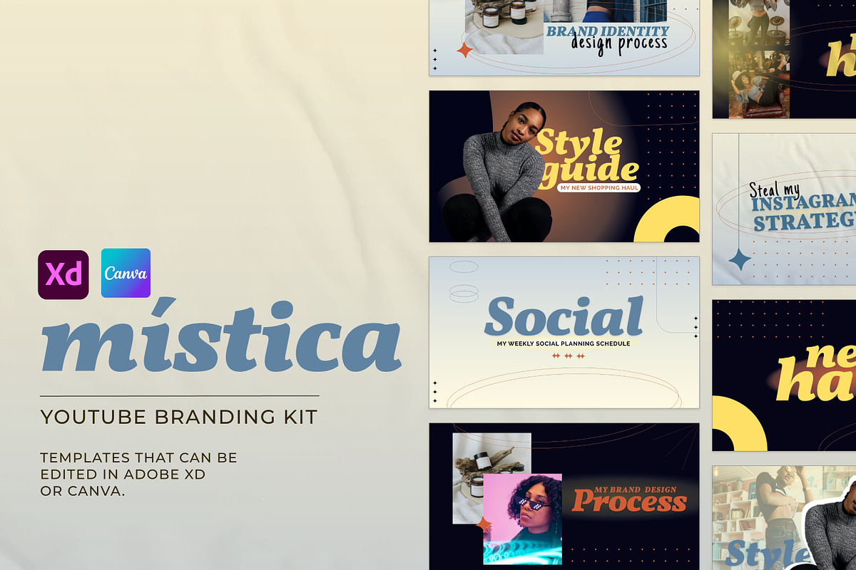 Mística - Youtube Brand Kit, a Social Media Template by hello next brand (Photo 1 of 6)