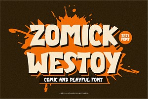 Zomick Westoy - Comic Font, a Sans Serif Font by QR Design Studio