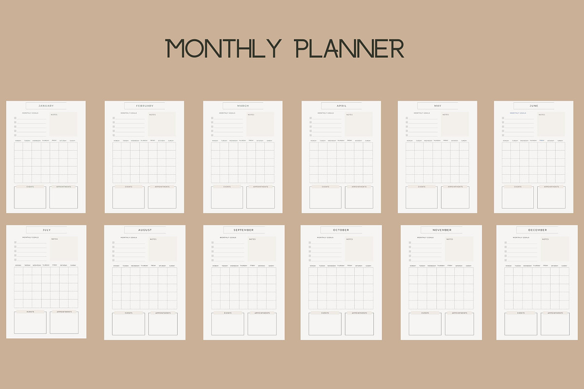 Planner Canva Templates Bundle, a Flyer Template by Oskar Wantopi (Photo 4 of 14)