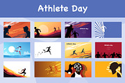 Athlete day illustration bundle, a Sport Illustration by foxndeer (Thumbnail 1 of 4)