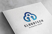Digital Cloud Tech Logo, a Branding & Logo Template by Design_Planet (Thumbnail 4 of 4)