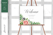 Wedding set - Tropical blossom, an Invitation Template by Alewiena (Thumbnail 11 of 14)