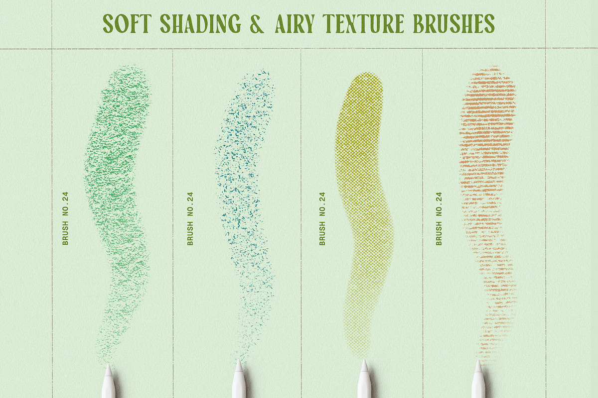 Procreate Texture Shading Brushes, a Brush Add-On by Basia Stryjecka (Photo 4 of 19)