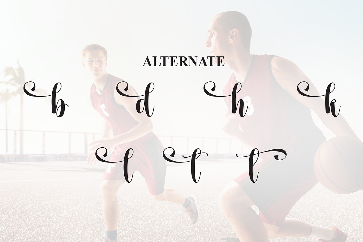 Basketball | Script Font, a Handwritten Font by Scratchones (Photo 8 of 9)