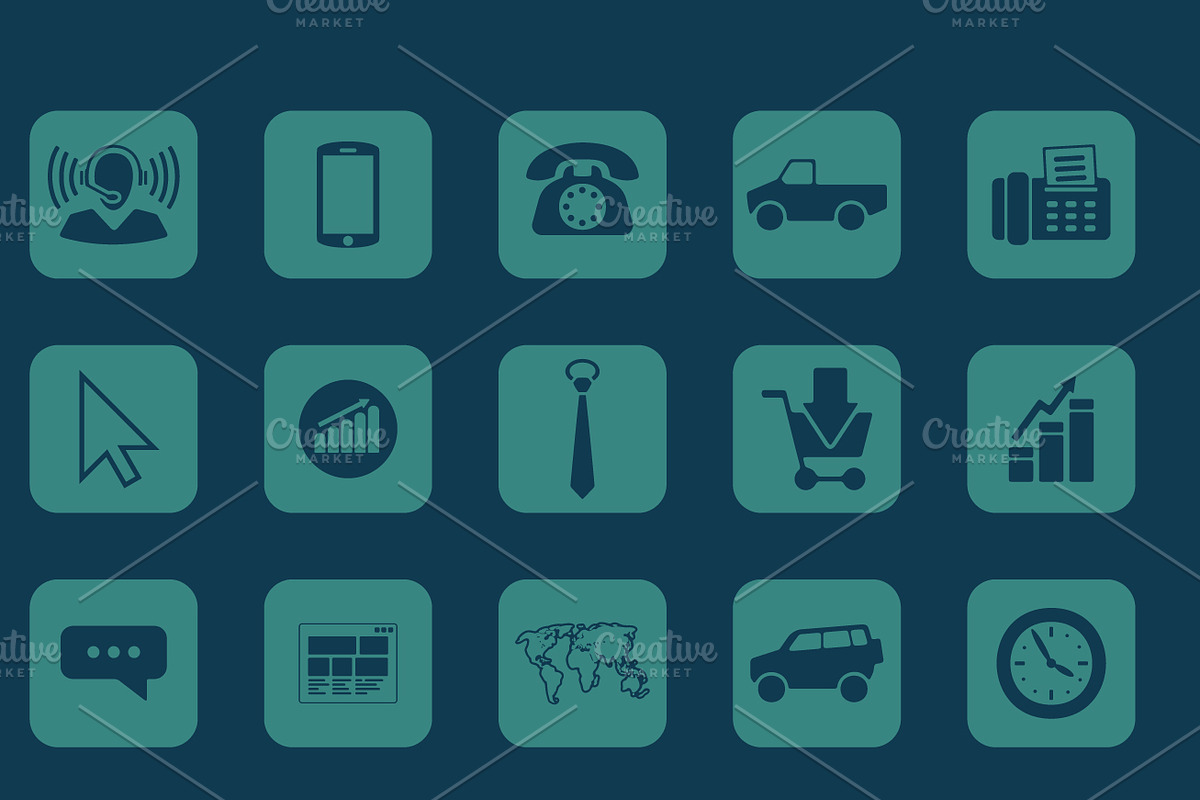 121 BUSINESS simple icons, a Templates & Theme by Palau (Photo 4 of 4)