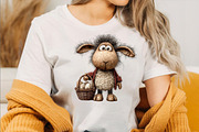 Whimsical Easter Sheep Clipart Bundl, an Illustration by SVGArt (Thumbnail 3 of 7)