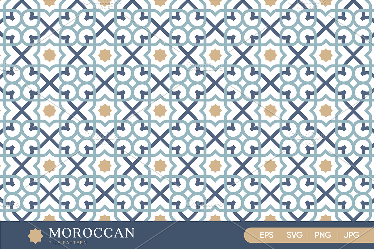Moroccan Seamless Tile Pattern Set, a Pattern Graphic by Soufone (Photo 3 of 5)