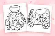 Cozy Fashion Coloring Pages #1, a Decorative Illustration by Inkivelle Studio (Thumbnail 2 of 3)