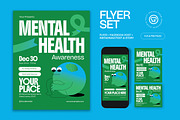 Mental Health Awareness Flyer, a Flyer Template by graphicook (Thumbnail 1 of 3)